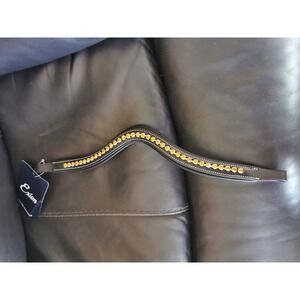 Exion Better Rides, Better Bonds Quality Crystal Leather Horse Bridle Brow-Band
